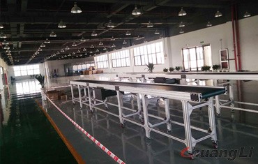 浙江吉利汽車(chē)零部件鋁合金皮帶式輸送機(jī)